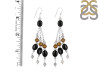 Black Spinel/Howlite Beaded Earring BDD-3-154