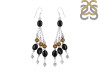 Black Spinel/Howlite Beaded Earring BDD-3-154