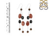 Sunstone/Tiger Eye Beaded Earring BDD-3-159