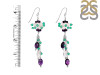 Amethyst/Crystal Beaded Earring BDD-3-160