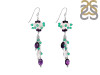Amethyst/Crystal Beaded Earring BDD-3-160