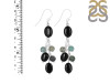 Black Spinel/Turquoise Beaded Earring BDD-3-170