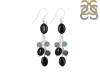 Black Spinel/Turquoise Beaded Earring BDD-3-170