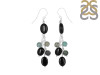 Black Spinel/Turquoise Beaded Earring BDD-3-170