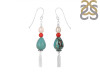 Turquoise / Pearl / Red Coral Beaded Earring BDD-3-173