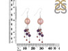 Pearl / Garnet / Amethyst Beaded Earring BDD-3-176