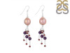 Pearl / Garnet / Amethyst Beaded Earring BDD-3-176