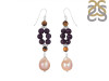 Amethyst / Pearl / Tiger Eye Beaded Earring BDD-3-177