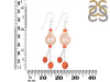 Carnelian / Pearl Beaded Earring BDD-3-181