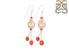 Carnelian / Pearl Beaded Earring BDD-3-181