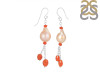 Carnelian / Pearl Beaded Earring BDD-3-181