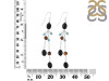 Black Spinel / Turquoise / Tiger Eye Beaded Earring BDD-3-182