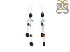 Black Spinel / Turquoise / Tiger Eye Beaded Earring BDD-3-182