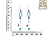 Amethyst / Turquoise Beaded Earring BDD-3-188