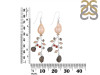 Pearl / Labradorite / Red Cora Beaded Earring BDD-3-191