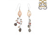 Pearl / Labradorite / Red Cora Beaded Earring BDD-3-191