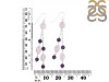 Amethyst / Crystal Beaded Earring BDD-3-192