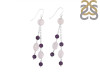 Amethyst / Crystal Beaded Earring BDD-3-192