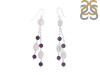 Amethyst / Crystal Beaded Earring BDD-3-192