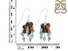 Turquoise / Tiger Eye Beaded Earring BDD-3-198