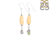 Yellow Aragonite Beaded Earring BDD-3-30