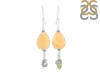 Yellow Aragonite Beaded Earring BDD-3-30