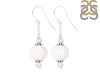 White Glass Beaded Earring BDD-3-33