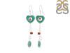 Green Onyx/Aventurine/PearlBeaded Earring-2E BDD-3-38