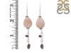 Peach Quartz/SmokyBeaded Earring-2E BDD-3-42