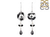 Zebra Jasper/Black Rutile/Black SpinelBeaded Earring-2E BDD-3-47