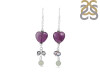 Amethyst/PrehniteBeaded Earring-2E BDD-3-48