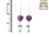 Amethyst/PrehniteBeaded Earring-2E BDD-3-48