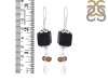 Lava/Crystal Quartz/PearlBeaded Earring-2E BDD-3-57