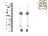 Fluorite /Prehnite/Rose Quartz/PearlBeaded Earring-2E BDD-3-58
