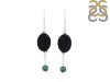 Black Onyx/TurquoiseBeaded Earring-2E BDD-3-61