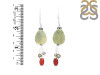 Green Jasper/Red Onyx Beaded Earring-2E BDD-3-63