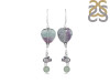 Fluorite/Prehnite/PearlBeaded Earring-2E BDD-3-67