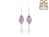 Fluorite /PearlBeaded Earring-2E BDD-3-69
