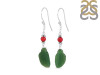 Green Jasper/SunstoneBeaded Earring-2E BDD-3-74