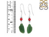 Green Jasper/SunstoneBeaded Earring-2E BDD-3-74