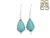Stabilized Turquoise/Beaded Earring BDD-3-76