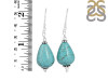 Stabilized Turquoise/Beaded Earring BDD-3-76
