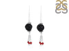 Lava/CoralBeaded Earring-2E BDD-3-82
