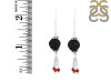 Lava/CoralBeaded Earring-2E BDD-3-82