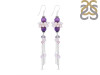 Amethyst/Charoite/Pearl Beaded Earring BDD-3-93