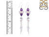 Amethyst/Charoite/Pearl Beaded Earring BDD-3-93