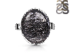 Black Rutile Adjustable Ring-ADJ-R BLR-2-145