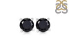Black Tourmaline Stud Earring BLS-RDE-1023.