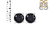 Black Tourmaline Stud Earring BLS-RDE-1023.