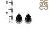 Black Tourmaline & White Topaz Stud Earring BLS-RDE-1262.